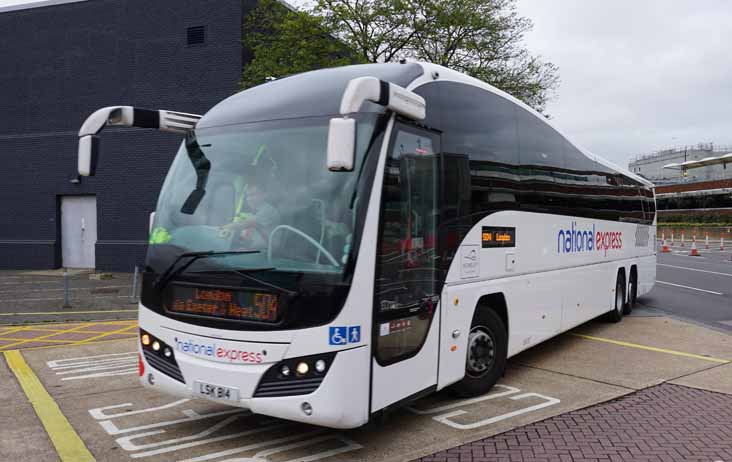 Parks Volvo B13RT Plaxton Elite National Express LSK814